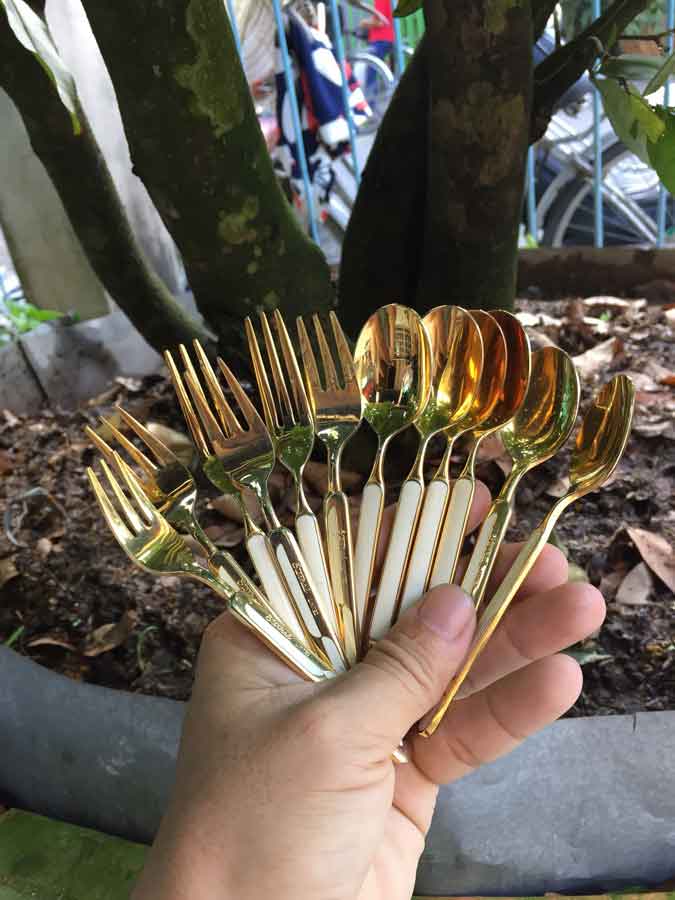 Bộ 12 muỗng nĩa nhỏ của Nhật